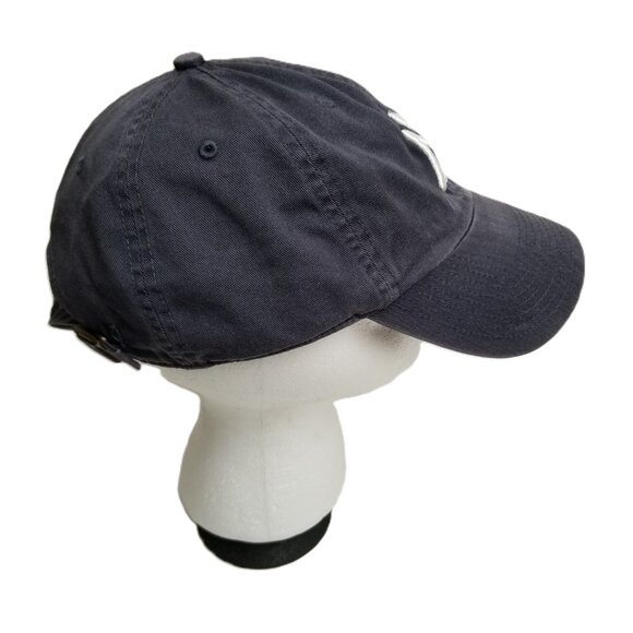 New York Yankees Baseball Cap Navy Blue Adjustable Dad Hat MLB Vintage NY Logo - Picture 2 of 7